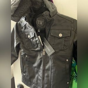Kids leather jacket - Saks Avenue